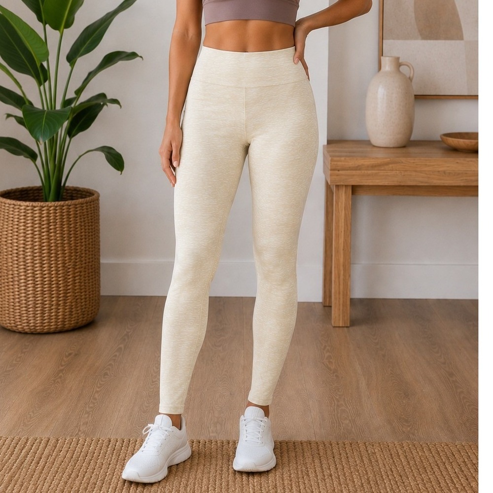 Terez Heathered Ankle Leggings Athleisure Running Pickleball Yoga Gym Sporty